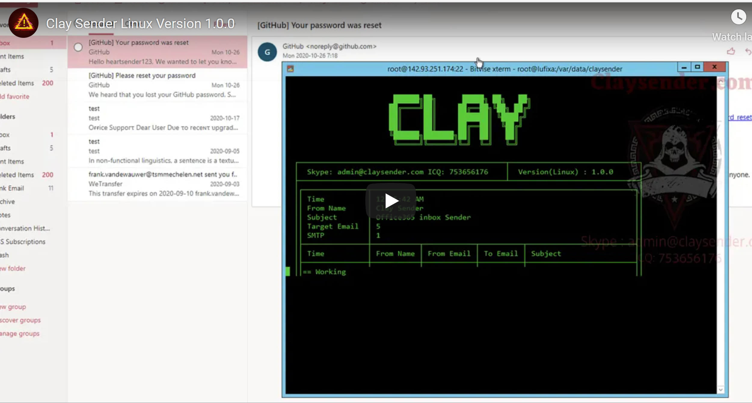 Clay Sender Linux version